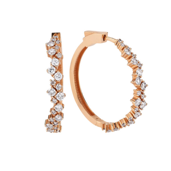 Martha Diamond Hoop Earrings