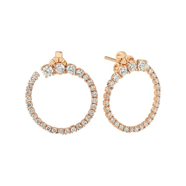 Melinda Diamond Hoop Earrings