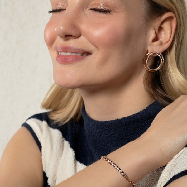 Alexis Diamond Hoop Earrings - Image 3