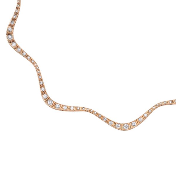 Wavy Diamond Necklace - Image 2